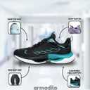 Armadillo-Hands Free and Supportive Walking Shoes, Armadillo Shoes for Women, Lightweight Walking Sneakers with Cloud Cushion Sole, Spacious Toe Box for Comfort & Pain Relief Blue, Size 42