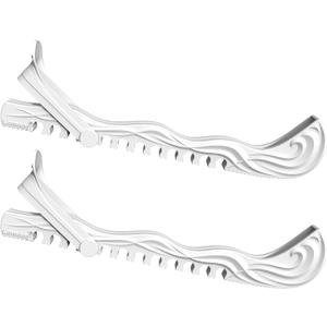 Ice Skate Guards Ice Skate Blade Covers Skate Blade Protector, 1 Pair of Adjustable Skate Guards for Hockey or Figure Skating (Youth, White)