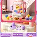 Jovow Claw Machine for Kids, Mini Vending Machine with Music, Prize Dispenser Toys for Girls and Boys, Electronic Claw Game Machine for Party Birthdays, Includes 35 Mini Toys (Small)