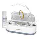 Upgraded KUNPHY Ultrasonic Jewelry Cleaner with 50ml Solution, 48KHZ, 12OZ Capacity, Ultrasonic Cleaner with 3 Digital Timer, Touch Control, Idea for Jewelry, Eyeglass, Rings, Diamond