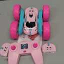 QUNREDA RC Cars, Pink Remote Control Car for Girls, 2.4 GHZ Double Sided RC Stunt Car 360° Rotating Remote Control Crawler with Headlights Car Toys for 6 7 8 9 10 11 12 Girls Birthday Gift Grandkids