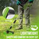 VARSK 12 Inch 20V Cordless Weed Wacker with Automatic Line Feed, 2 in 1 String Trimmer and Edger, Includes 2 X 2.0Ah Batteries/1 X Charger/6 X Replacement Spools, Weed Eater for Lawn, Garden, etc