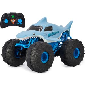 Monster Jam, Official Megalodon Storm All-Terrain Remote Control Monster Truck for Boys and Girls, 1:15 Scale, Kids Toys for Ages 4-6+ (All-terrain: Megalodon Storm)