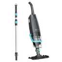 PoolMr Cordless Handheld Pool Vacuum, Rechargeable Pool Cleaner with 18.5 Gal/ Min Suction, Dual-Phase Cleaning System, Ideal for Above Ground Pools, Spas, Hot Tubs, Black