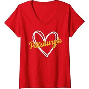 Pittsburgh Heart Man Woman Girl Kid T-Shirt, XXL