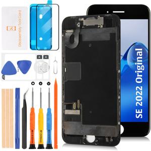 OEM LCD Screen Replacement for iPhone SE 2022 3rd Gen 4.7" with Touch Digitizer, Front Camera, and Speaker (A2783, A2595, A2785) Repair Kit