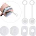 Spill-Proof Silicone Accessory Set for Stanley Cups - Includes Round and Square Leak Stoppers - Anti-Dust Tumbler Accessories