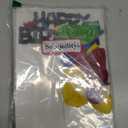 Building Blocks Themed Birthday Party Decorations Pack - Includes Glitter Cake Topper Banners and Balloons - Summer Colorful Themed Bday Party Pack Supplies