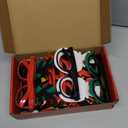 Max Fun 12Pcs Christmas Glasses Glitter Holiday Party Glasses Frames Christmas Decoration Accessories Costume Eyeglasses for Christmas Parties Holiday Favors (One Size Fits All)