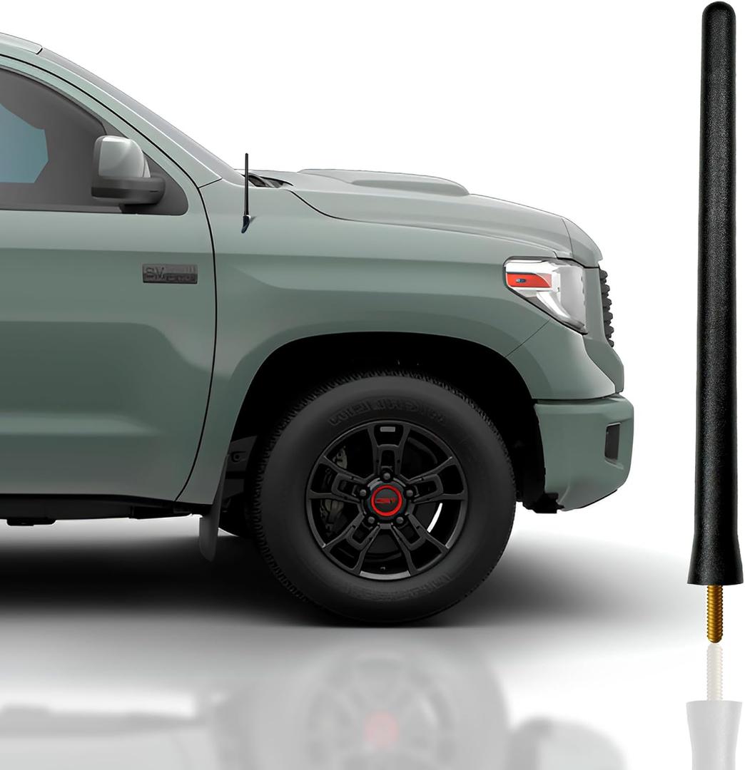 Antenna Mast for Toyota Tundra 2007-2021, Black Automotive Antenna Replacement for Cars, Trucks & SUV - AM FM Radio Compatible - Car & Truck Exterior Accessories for Men & Women, 6 3/4"