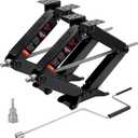 Kohree 9500 lbs RV Stabilizer Jacks 24", Leveling Scissor Jacks for Travel Trailer, Set of 2, Heavy Duty Camper Stabilizer Jacks Kit with Anti-Slip Handle and Drill Socket, Easy to Install