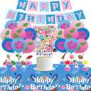 Party Supplies, Birthday Decorations Set, Includes Balloons, Banner, Cupcake Toppers, Stickers, Birthday Party Decorations for Girls & Boys Teens