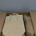 Kacctyen 100 Pcs Insulated Take Out Bags Bulk 9.5 x 6 x 9.5 in Thermal Insulation Food Bag for Coffee, Milk Tea, Hot Cold Food, Delivery Cooler Bag for Catering Restaurant Grocery Picnic (Kraft Color)