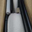 Dining Chairs Set of 2, 23.6" Backless Kitchen Living Room ChairMid Century Modern Chairs with Round Soft White Boucle Padded & Solid Metal Legs