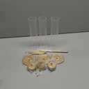Hewory Gold Hurricane Candle Holders: Brass Candlestick Holders Set of 3 Tall Taper Candle Holders for Candlesticks Candle Sticks Holder Decor for Table Centerpiece Wedding Party Christmas Decorations