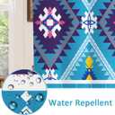 SASTYBALE Boho Farmhouse Shower Curtain, Water Resistant Vintage Fabric Bathroom Curtains, Machine Washable Country Abstract Style for Bathtub Decor with 12 Hooks, 72x72 Inch