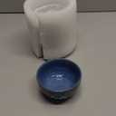 Sureasy Mini Ceramic Dipping Bowls  4 oz, 3.5 Inch Small Bowls for Sauces & Side Dishes, Microwave & Dishwasher Safe, Set of 4, Blue