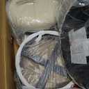 24.75'' Modern Counter Stools Set of 2,White Counter Stools with Iron Frame,Sponge Cushion,Footrest,Suitable for Kitchen/Bedroom/Dining Room