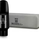 ROWELL Jazz Soprano Saxophone Mouthpiece Professional Sax Mouthpiece Warm Bright Tone for Students & Pros,Ideal for Modern Jazz, Pop, Funk Music (1.47, Black)