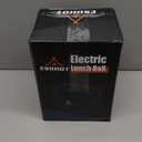 Heated Lunch Box,120W Electric Lunch Box for Adults with 1.5L 304 Stainless Steel Container, 12V/24V/110V Lonchera Elctrica Porttil for Travel,Work,Car,Truck (Pure Black, 1.5L x 4)