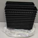 24 Pcs Narrow Plastic Pencil Basket Trays, 10" x 3" Plastic Baskets for Storage, Small Black Narrow Plastics Pencil Basket for Classroom Desk Home Office Organizing Supplies