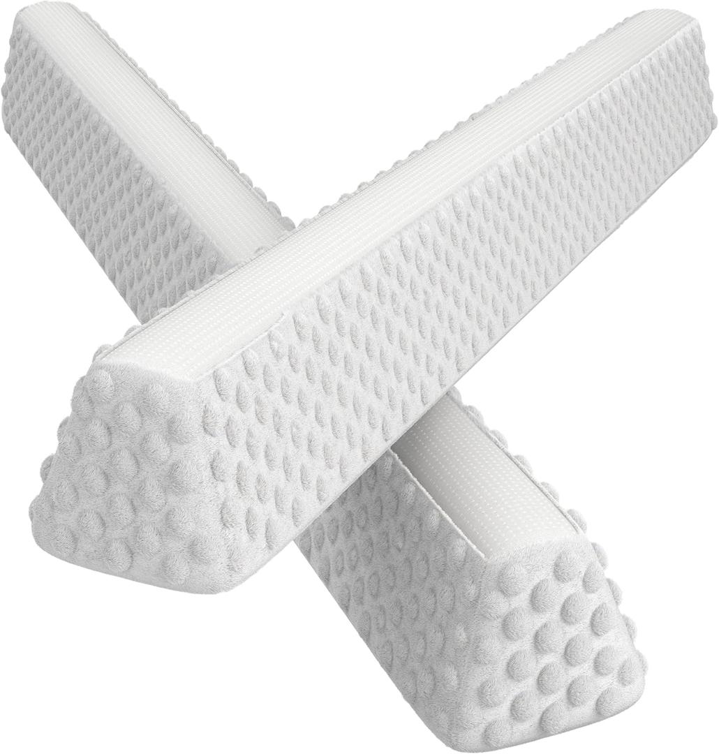 YENING Baby Bed Bumpers for Toddlers Foam Bed Guard Rail for Kids Bed Toddler Bed Bumper for Twin Full Queen King Size Bed Grey, 2-Pack