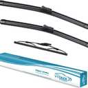 OEM Windshield Wiper Blades Replacement for Land Rover Range Rover Evoque 2012 2013 2014 2015 2016 2017 2018 2019, All Weather Original Factory Quality Front & Rear Wipers Set 24"+21"+10" (Pack of 3)