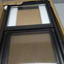 Vinyl Basement Window, Bathroom Sliding Window 32" x 20" Black