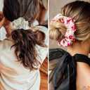 KatchOn, Multicolor Satin Hair Scrunchies - Pack of 12 | Spa Party Favors, Hair Accessories for Women, Girls, Valentines Day Gifts for Her | Birthday Gift for Girlfriend, Sister | Galentines Day Gifts