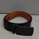 VATAN Men's Belt Leather Ratchet Belt for Men Dress Casual Every Day with Adjustable Buckle, Trim to Fit (Black-knight), Size: 32" to 38" Waist Adjustable