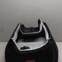 JOEJOY Elevated Dog Car Seat for Small/Medium Dogs up to 35 lbs, Memory Foam Booster Seat with Detachable Washable Cover, TravelSafe Car Bed with Safety Belts & Storage Pockets, Grey