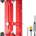 Saker Door Hinge Jig,Aluminum Alloy Doors Hinges Router Jigs,Adjustable Door Jamb Hinge Jig,Fits Door Hinges from 2.5" to 5" Length and Thicknesses,Radius 1/4 or Radius 5/8