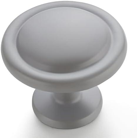 Ravinte 5 Pack 1-1/4 inch Kitchen Cabinet/Drawer/Dresser Knobs Grey Zinc Drawer Pulls/Handles