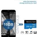 TF SD Card 256GB with Adapter, High Speed Memory Card, UHS-I C10 A1 Memory TF Card for Tablet/Mobile Phone/Camera/Car Audio/Game Console (Blue 256GB)