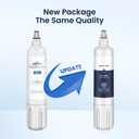 GLACIER FRESH Replacement for 4204490 Water Filter and 7007067 Air Purification Cartridge Combo Pack, Compatible with Sub-Zero 4204490, 4290510 Water Filter, 7042798/7007067 Air Filter(1+1)
