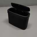 Car Trash Can with Lid, Car Trash Bin, Leakproof Vehicle Garbage Can with 30PCS Garbage Bags, Waterproof Auto Hanging Dustbin Storage Bag Container Accessories Fit SUV Office Home (Black-1PC)