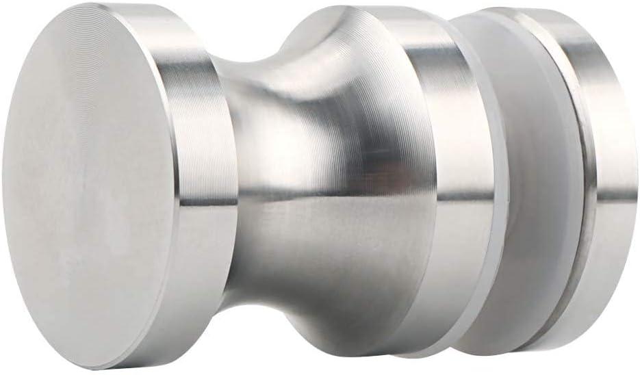 Alise Shower Door Handle, Sliding Shower Doors Knob, Heavy Duty Solid SUS304 Stainless Steel Knobs, One Sided Pull Hardware Replacement Parts for Bathroom Glass Doors, Brushed Nickel (Small Size, Single Sided)