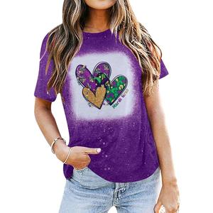 Mardi Gras Shirts Women: Mardi Gras Day Hearts T-Shirt Fat Tuesday Tee Carnival Shirt New Orleans Party Tshirt M