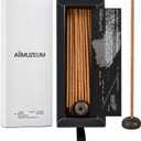 Aiimuzeum Potala Tibetan Incense Sticks Traditional Meditation Tara Healing- with Luxe Pebble Incense Holder Gift Set Handcrafted for Meditation, Yogis & Relaxation 20 Packs (Herbal Scent)