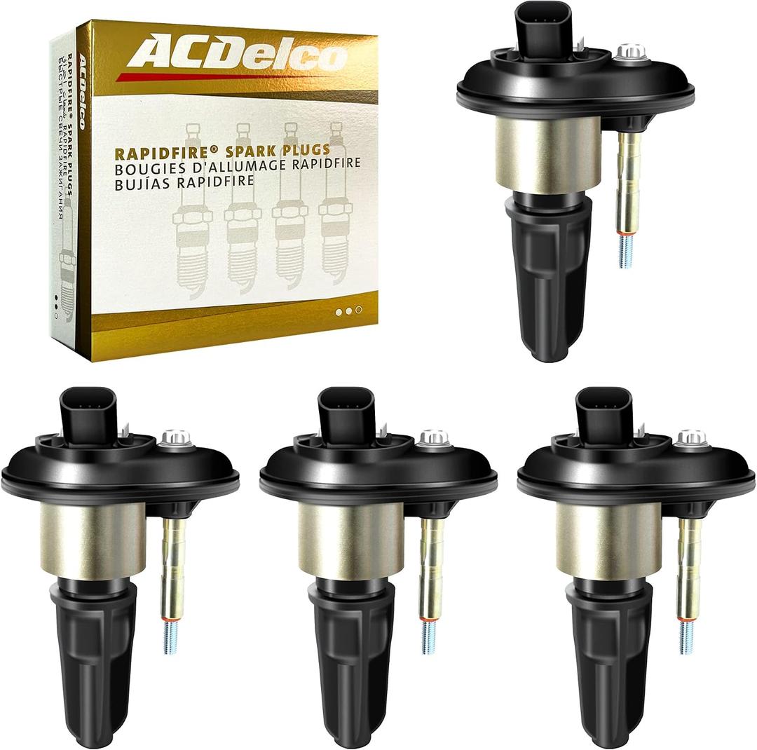 MAS Set of 4 Ignition Coils Pack & ACDelco Spark Plugs Compatible with Chevrolet Colorado GMC Canyon Isuzu I-280 I-290 I-370 2.8L L4 Replacement for UF303 IC414 52-1743