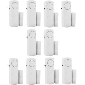 HIIXHC Personal Security Window & Door Alarm Bell | Wireless Sensor Door Window Burglar Alarm | Pack of 10