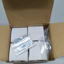 Crystal Cabinet Knobs Cabinets Knob, 4 Pack Flower Antique Brass Vintage Glass Clear Crystal Small Pull for Closet Dresser Drawers Cupboard Wardrobe, Alloy Retro Pulls Old Style Bronze Drawer Handle