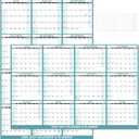 Dry Erase Calendar 2026-2027 - Large Yearly Calendar for Wall, 32'' x 48'' Laminated Erasable Organizer with Large Blocks, Horizontal/Vertical, Great for Office, School, Home, July 2026 - June 2027