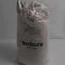 Bedsure Queen Size Comforter Set, Beige Soft Prewashed Bedding for All Seasons 90x90