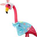 Easter Flamingo Outfits Porch Flamingo Costume Bunny Eggs Statue Clothes Goose Easter Yard Ornaments Fit for 31 Inch Flamingo Statue Outdoor Lawn Garden Decor Statue Not Included (Bunny Eggs)