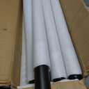 Shade Sail Poles, 12Ft Sun Shade Sail Poles with Spiral Drill Bit, 2.28" Diameter Heavy Duty Shade Sail Post with D-Clamp for Garden Yard Backyard, 2 Pack, Black
