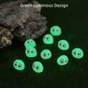 10 x 10-Piece Mini Luminous Elf Fairy Garden Accessories Set - Mysterious Black Briquettes Figurines for Bonsai Craft & Micro Landscape Gnomes Garden Magic, Enchanting Outdoor Patio Lawn Yard Decoration