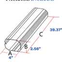 LyPrem PVC Line Cover Kit Parts Accessories for Ductless Mini Split (2Pack 4'' Straight Duct, Grey)