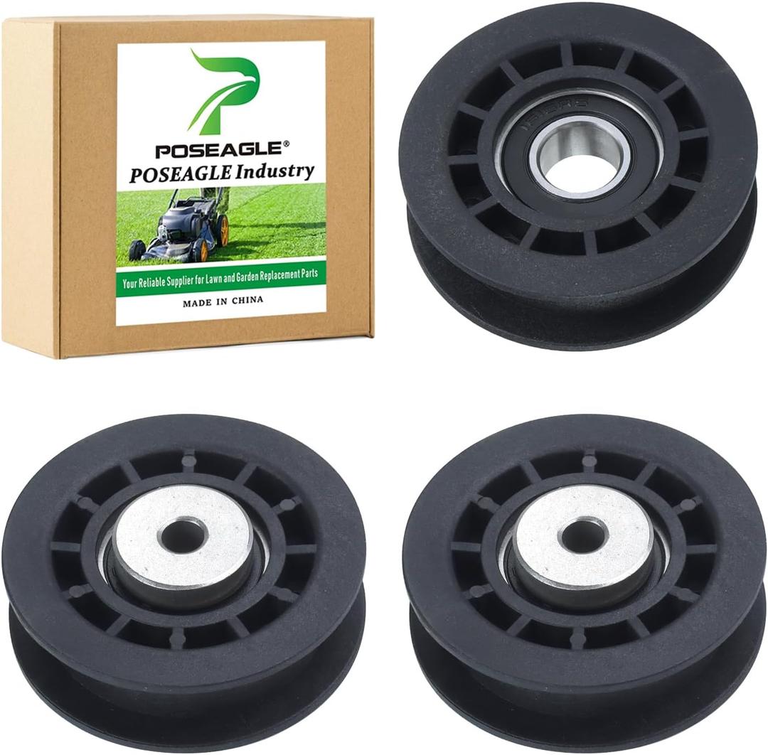 2 Pack 587973001 Idler Pulley with 587969201 Idler Pulley Replaces 581904001 580364301 for LC221A L221A L321AH HU675AWD HU700AWD HU725AWDE HU775AWD HU800AWDH LC356AWD Lawn Mowers