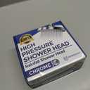 Delta 6-Setting Chrome Shower Head with High Pressure Spray, 6 Inch Round Shower Head, Showerheads, 1.75 GPM Flow Rate, Chrome 52535